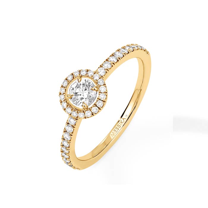 Joy Brilliant Cut 0.25ct Diamond Yellow Gold Ring