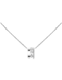 Move Romane White Gold Diamond Necklace