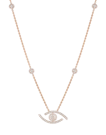 Lucky Eye Pave Long Necklace