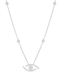 Lucky Eye Pave Long Necklace