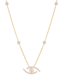 Lucky Eye Pave Long Necklace