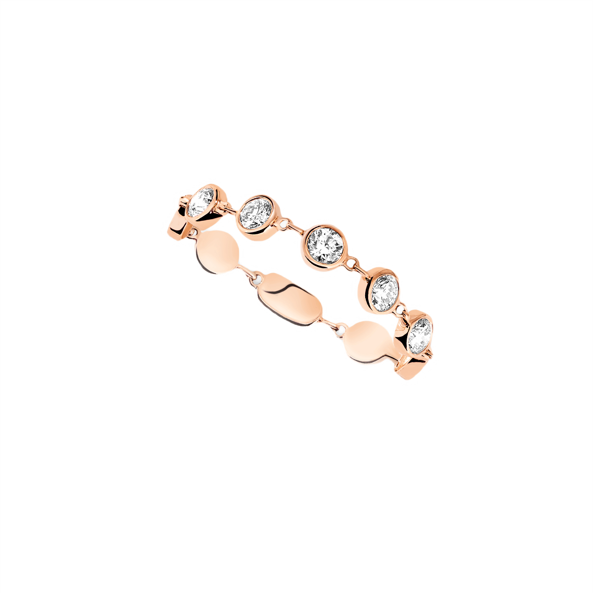 D-Vibes SM Pink Gold Diamond Ring