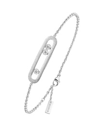 Move Classique Ciselé White Gold Bracelet