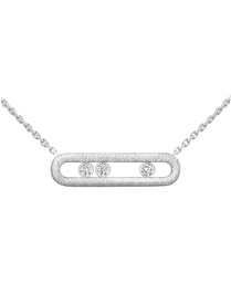 Move Classique Ciselé White Gold Necklace
