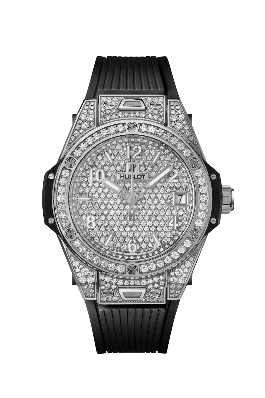 One Click Steel Full Pave / 39mm