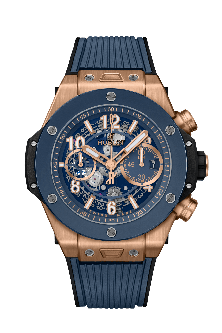 Big Bang Unico King Gold Blue Ceramic / 44mm