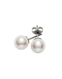 Classic Akoya Pearl AAA 7.5x8.0mm White Gold