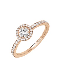 Joy Brilliant Cut 0.25ct Diamond Pink Gold Ring