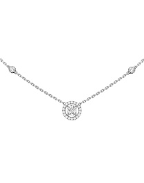 Joy Rond 0.20ct Diamond White Gold Necklace