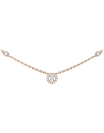 Joy XS Diamond Pink Gold Necklace