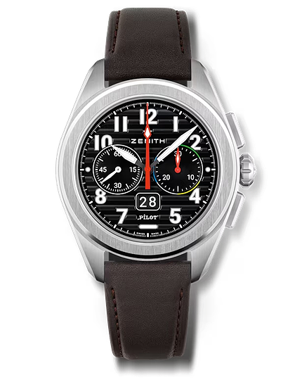 Men's watch / unisex  ZENITH, Pilot Big Date Flyback / 42.50mm, SKU: 03.4000.3652/21.I001 | dimax.lv