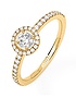 Женские ювелирные изделия  MESSIKA, Joy Brilliant Cut 0.25ct Diamond Yellow Gold Ring, SKU: 04163-YG | dimax.lv