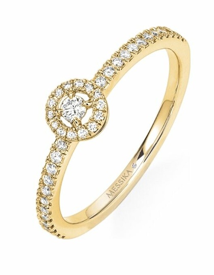 Women Jewellery  MESSIKA, Joy PM Diamond Yellow Gold Small Size Ring, SKU: 05493-YG | dimax.lv