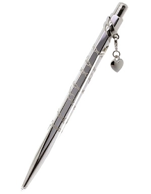  CARAN D’ACHE, Ecridor Madmoiselle Heart Charm Ballpoint Pen, SKU: 890.101 | dimax.lv