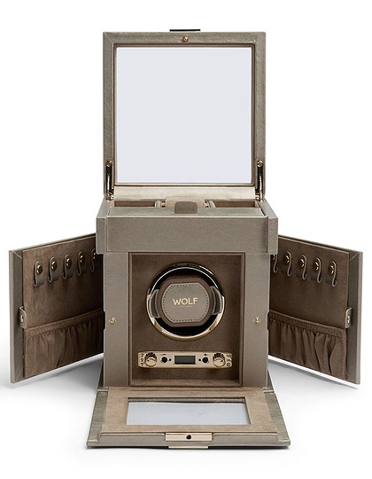  WOLF 1834, Palermo Single Watch Winder With Jewellery Storage, SKU: 213778 | dimax.lv