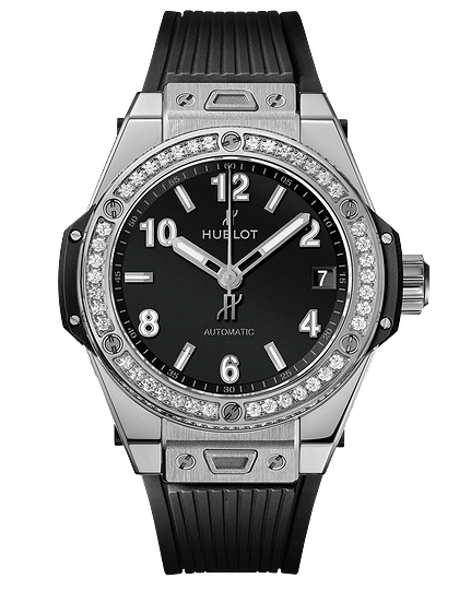 Ladies' watch  HUBLOT, Big Bang One Click Steel Diamonds / 39mm, SKU: 465.SX.1170.RX.1204 | dimax.lv