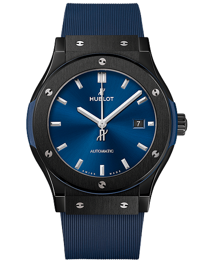 Men's watch / unisex  HUBLOT, Classic Fusion Ceramic Blue / 42mm, SKU: 542.CM.7170.RX | dimax.lv