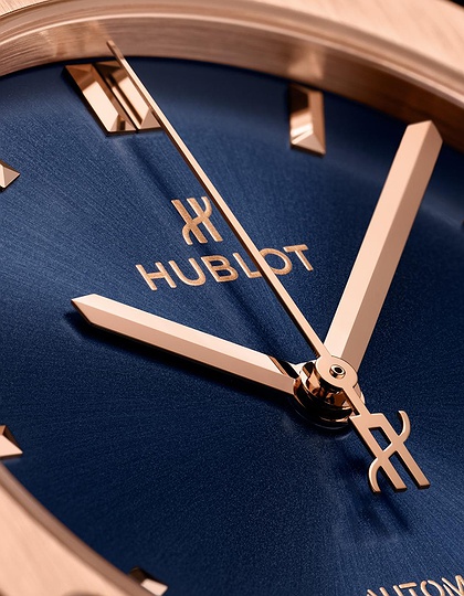 Men's watch / unisex  HUBLOT, Classic Fusion King Gold Blue / 42mm, SKU: 542.OX.7180.RX | dimax.lv