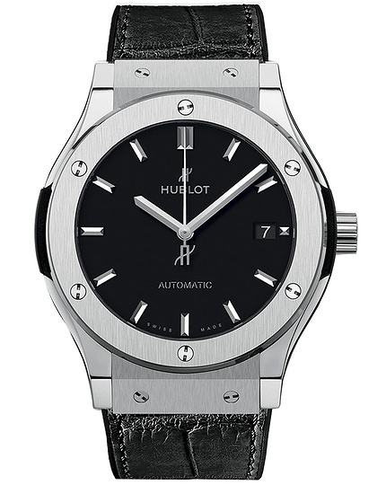 Men's watch / unisex  HUBLOT, Classic Fusion Titanium / 45mm, SKU: 511.NX.1171.LR | dimax.lv