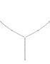 Sieviešu juvelierizstrādājumi  MESSIKA, Gatsby Vertical Bar White Gold Diamond Necklace, SKU: 05448-WG | dimax.lv