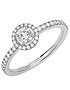 Sieviešu juvelierizstrādājumi  MESSIKA, Joy Brilliant Cut 0.25ct Diamond White Gold Ring, SKU: 04163-WG | dimax.lv