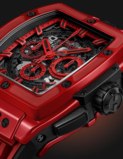 Мужские часы / унисекс  HUBLOT, Spirit Of Big Bang Red Magic / 42mm, SKU: 642.CF.0113.RX | dimax.lv