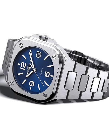 Мужские часы / унисекс  BELL & ROSS, BR 05 Blue Steel / 40mm, SKU: BR05A-BLU-ST/SST | dimax.lv