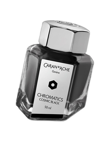  CARAN D’ACHE, Chromatics Cosmic Black Ink Bottle 50 ml, SKU: 8011.009 | dimax.lv