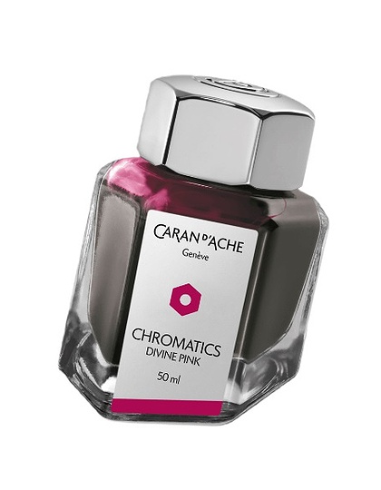  CARAN D’ACHE, Chromatics Divine Pink Ink Bottle 50 ml, SKU: 8011.080 | dimax.lv