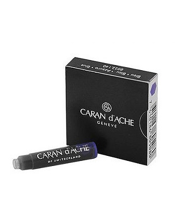  CARAN D’ACHE, Cartridges Blue Fountain Pen, SKU: 8022.140 | dimax.lv