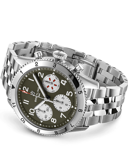 Men's watch / unisex  BREITLING, Classic AVI Chronograph Curtiss Warhawk / 42mm, SKU: A233802A1L1A1 | dimax.lv