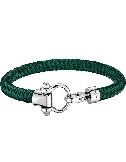  OMEGA ACCESSORIES, Aqua Green Sailing Bracelet M, SKU: BA05CW0001603 | dimax.lv