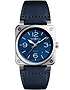 Vīriešu pulkstenis / unisex  BELL & ROSS, BR 03-92 Blue Steel / 42mm, SKU: BR0392-BLU-ST/SCA | dimax.lv
