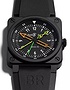 Vīriešu pulkstenis / unisex  BELL & ROSS, BR 03-92 Radiocompass / 42mm, SKU: BR0392-RCO-CE/SRB | dimax.lv