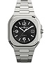 Men's watch / unisex  BELL & ROSS, BR 05 Black Steel / 40mm, SKU: BR05A-BL-ST/SST | dimax.lv