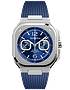 Vīriešu pulkstenis / unisex  BELL & ROSS, BR 05 Chrono Blue Steel / 42mm, SKU: BR05C-BLU-ST/SRB | dimax.lv