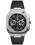 Мужские часы / унисекс  BELL & ROSS, BR 05 Chrono Black Steel / 42mm, SKU: BR05C-BLC-ST/SRB | dimax.lv