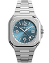 Men's watch / unisex  BELL & ROSS, BR 05 GMT Sky Blue / 41mm, SKU: BR05G-PB-ST/SST | dimax.lv