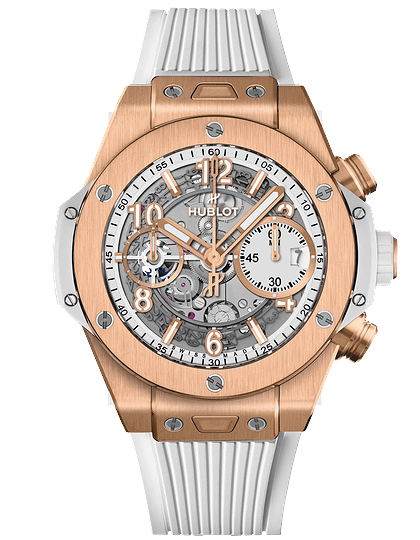 Мужские часы / унисекс  HUBLOT, Big Bang Unico King Gold White / 42mm, SKU: 441.OE.2011.RW | dimax.lv