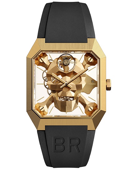 Vīriešu pulkstenis / unisex  BELL & ROSS, BR 01 Cyber Skull Bronze / 46mm, SKU: BR01-CSK-BR/SRB | dimax.lv