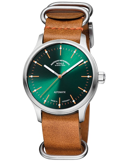 Мужские часы / унисекс  MÜHLE-GLASHÜTTE, Panova Green / 40mm, SKU: M1-40-76-LB-II | dimax.lv