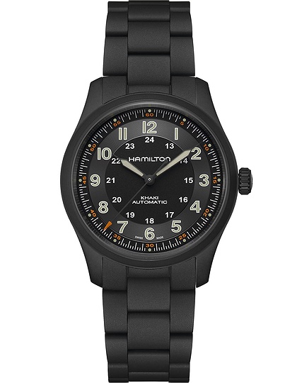 Men's watch / unisex  HAMILTON, Khaki Field Titanium Auto / 38mm, SKU: H70215130 | dimax.lv