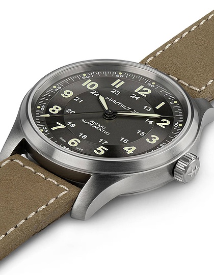 Vīriešu pulkstenis / unisex  HAMILTON, Khaki Field Titanium Auto / 42mm, SKU: H70545550 | dimax.lv