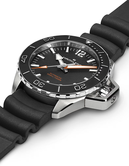 Men's watch / unisex  HAMILTON, Khaki Navy Frogman Auto / 41mm, SKU: H77455330 | dimax.lv