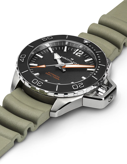 Vīriešu pulkstenis / unisex  HAMILTON, Khaki Navy Frogman Auto / 41mm, SKU: H77455331 | dimax.lv