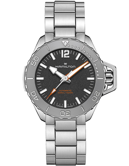 Vīriešu pulkstenis / unisex  HAMILTON, Khaki Navy Frogman Auto / 41mm, SKU: H77485130 | dimax.lv