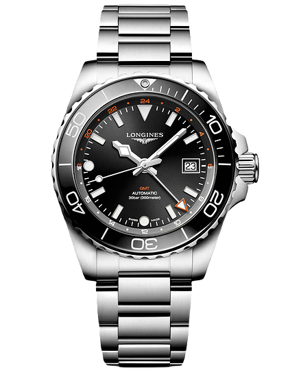 Men's watch / unisex  LONGINES, HydroConquest GMT / 41mm, SKU: L3.790.4.56.6 | dimax.lv