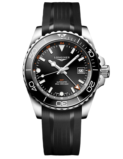 Мужские часы / унисекс  LONGINES, HydroConquest GMT / 41mm, SKU: L3.790.4.56.9 | dimax.lv