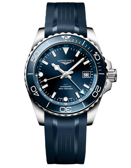 Men's watch / unisex  LONGINES, HydroConquest GMT / 41mm, SKU: L3.790.4.96.9 | dimax.lv