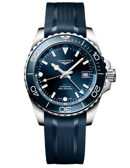 Мужские часы / унисекс  LONGINES, HydroConquest GMT / 41mm, SKU: L3.790.4.96.9 | dimax.lv